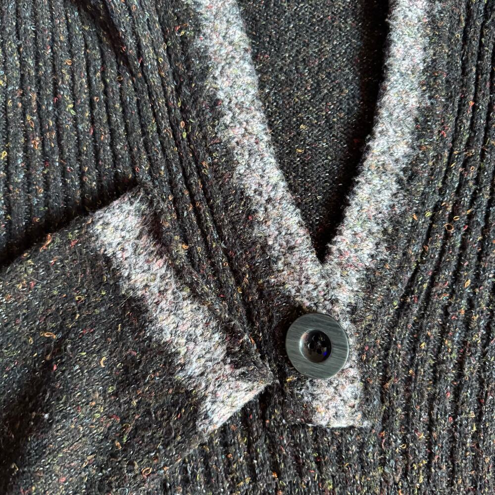 Christopher & Banks Hooded Knit Sweater Women’s L Brown Gray Flecked Pullover - Picture 7 of 8